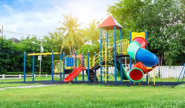 Soft-floored children's play area at Godrej Peenya, Peenya, Bengaluru